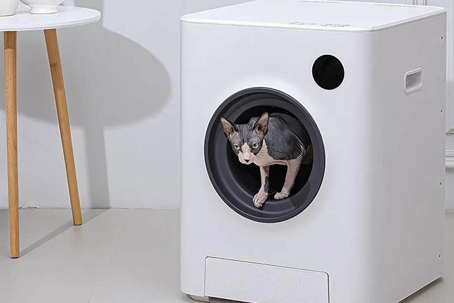 automatic self cleaning kitty litter box