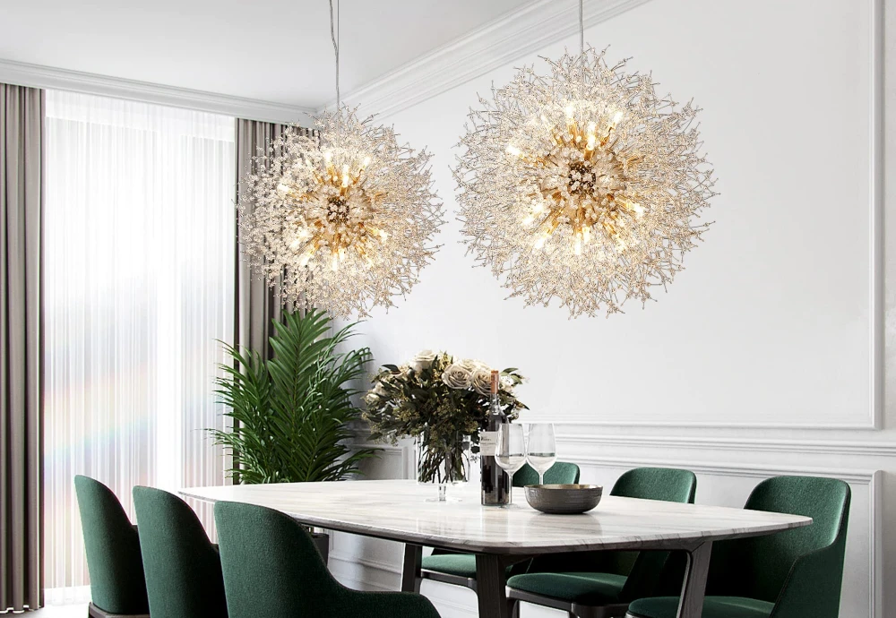 clear globe chandelier